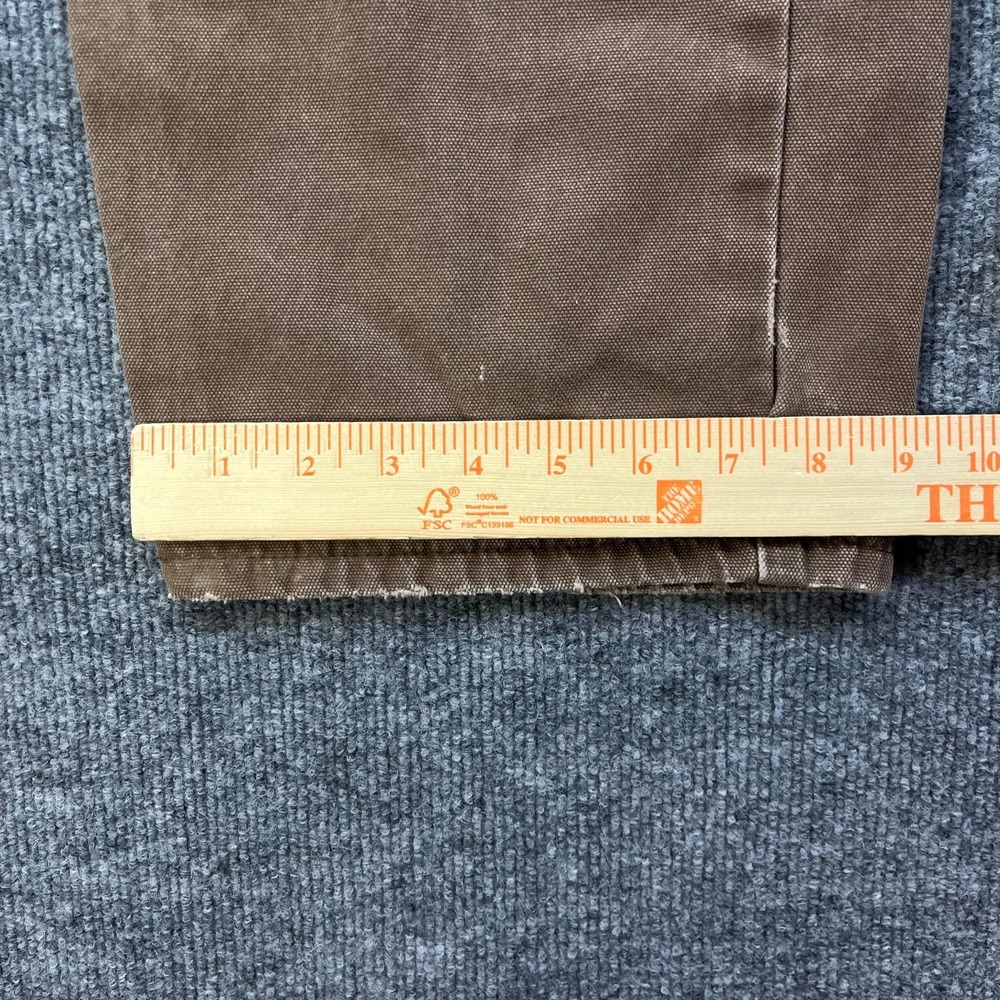 Dickies Carpenter Pants Men's Brown Canvas High Rise Relaxed Workwear - 38X29.5 - Picture 7 of 16